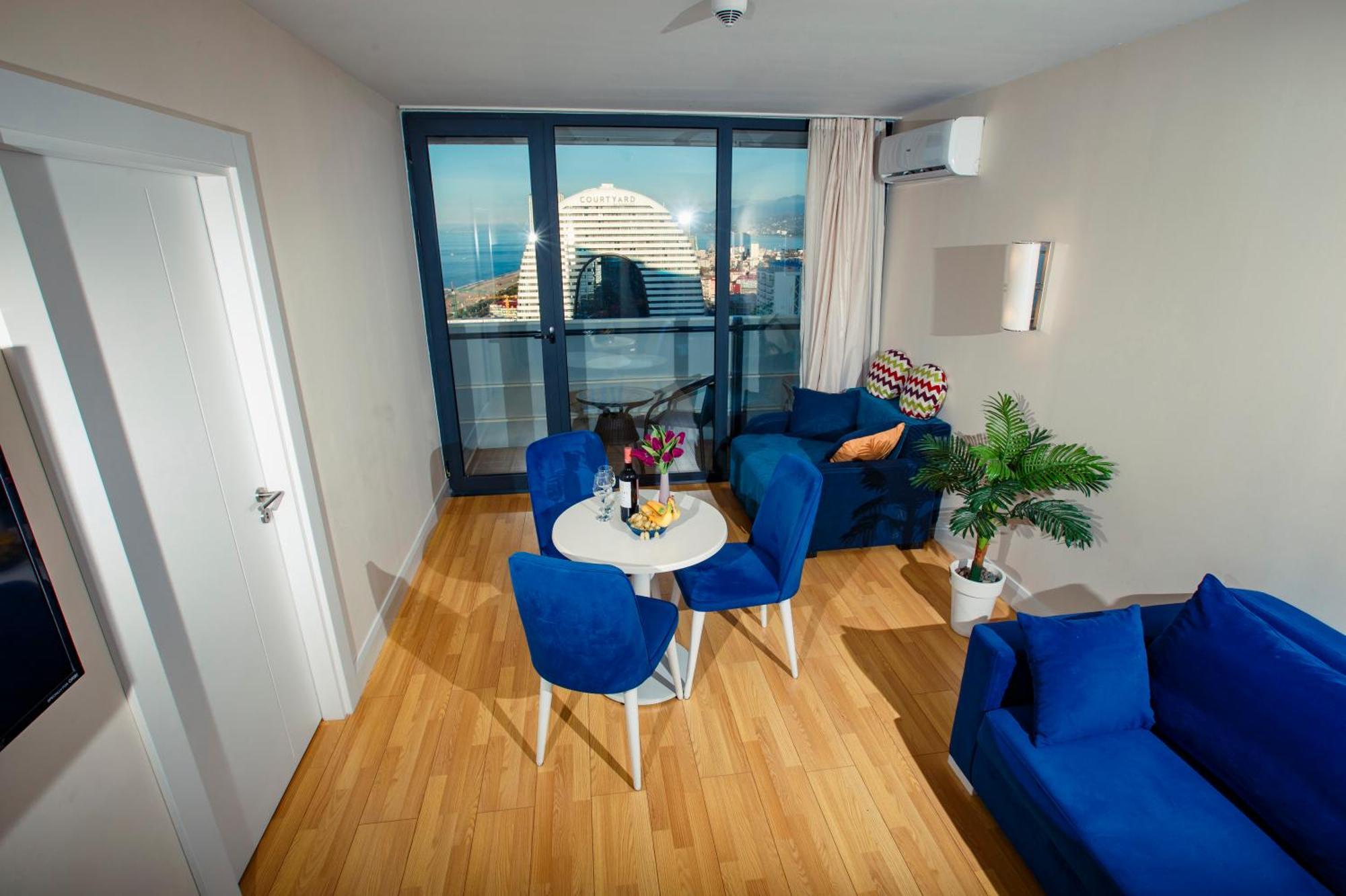 P A N O R A M A A P R T H T E L Orbi With Sea View Hotel Batumi Bagian luar foto